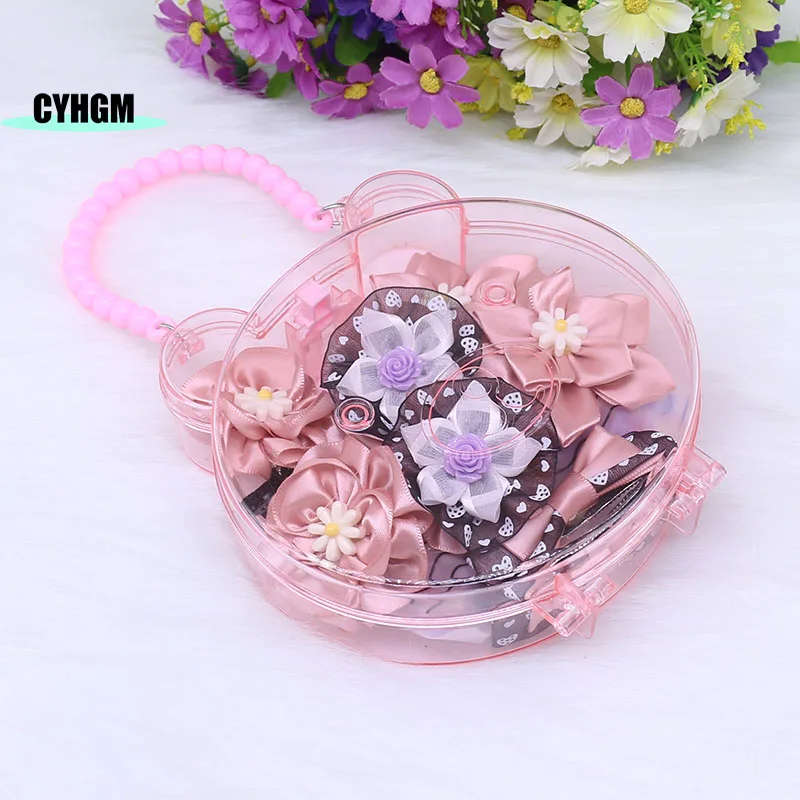 

wholesale New flowers Children's hair accessories set Elastic hair band Girls Fashion Hairpins Headband Lovely Barrettes H15