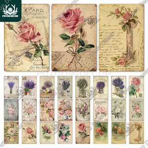 Декор Putuo, ВИНТАЖНЫЙ ПЛАКАТ с цветами, металлический жестяной знак, настенное украшение для сарая, комнаты, кухни, гаража, железная живопись