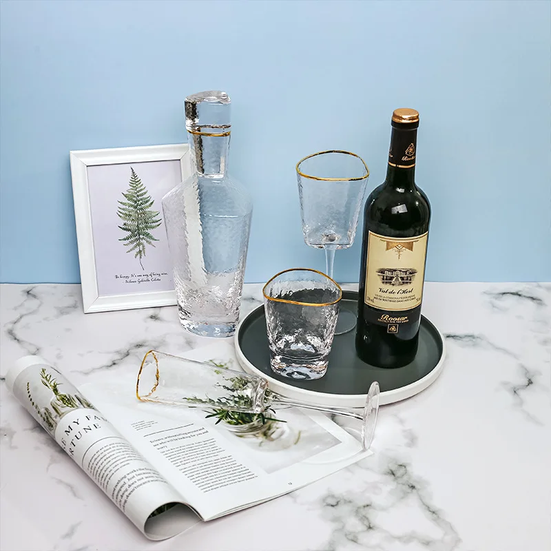 

Phnom Penh Champagne Cup Creative Household Glass Water Cup Japanese Hammer Cup Transparent High Temperature Resistance