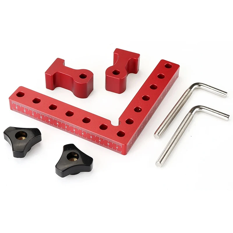 

100~160mm Right Angle Fixing Clip 90 Degree L-shaped Auxiliary Fixture Positioning Panel Fixing Clip Woodworking Clamping Tools