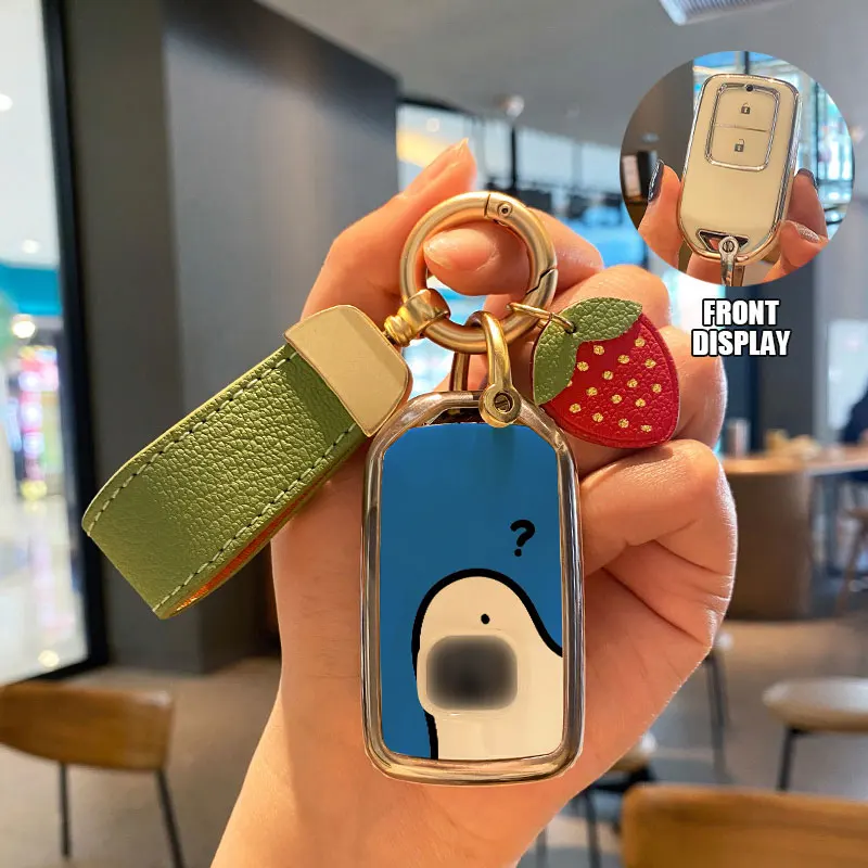 Чехол для автомобильного ключа брелок аксессуары милый Honda Fit GP5 Shuttle Gp8 JADE VEZEL City