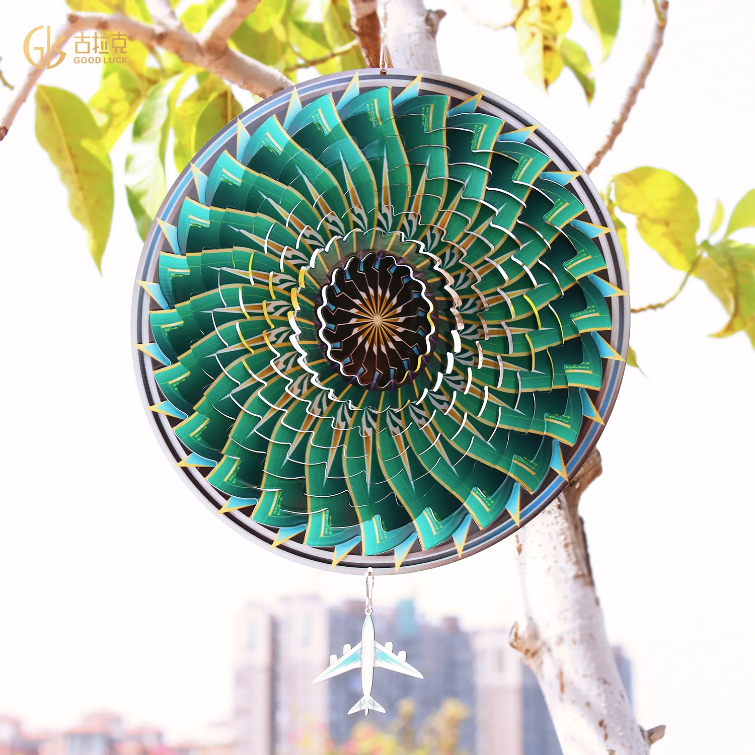 

3D вращающиеся ветряные колокольчики из нержавеющей стали, ветряной Спиннер, украшение для комнаты в эстетике садовый кольчик, украшение дл...