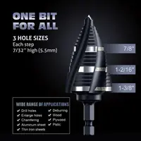 Кобальтовые ступенчатые сверла с винтовой канавкой#3