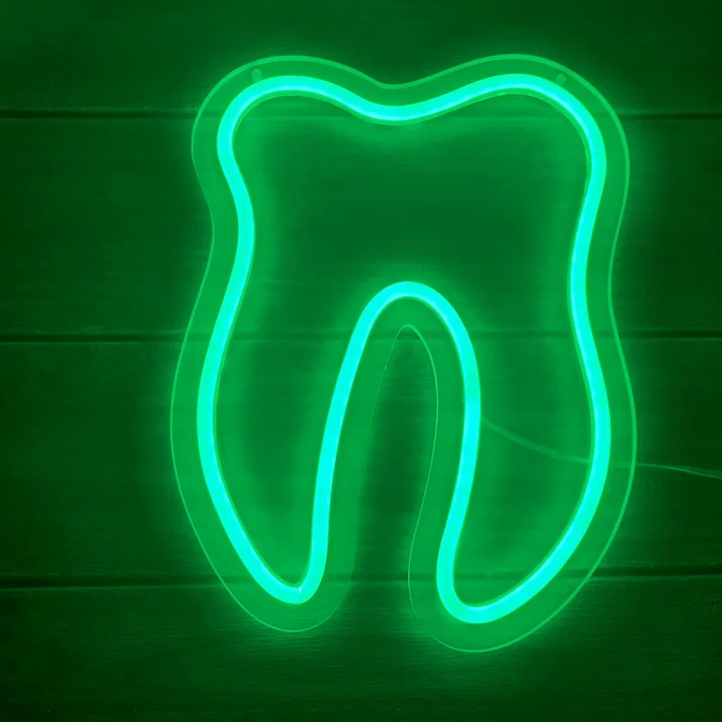 Светодиодная неоновая вывеска с зубцами на заказ