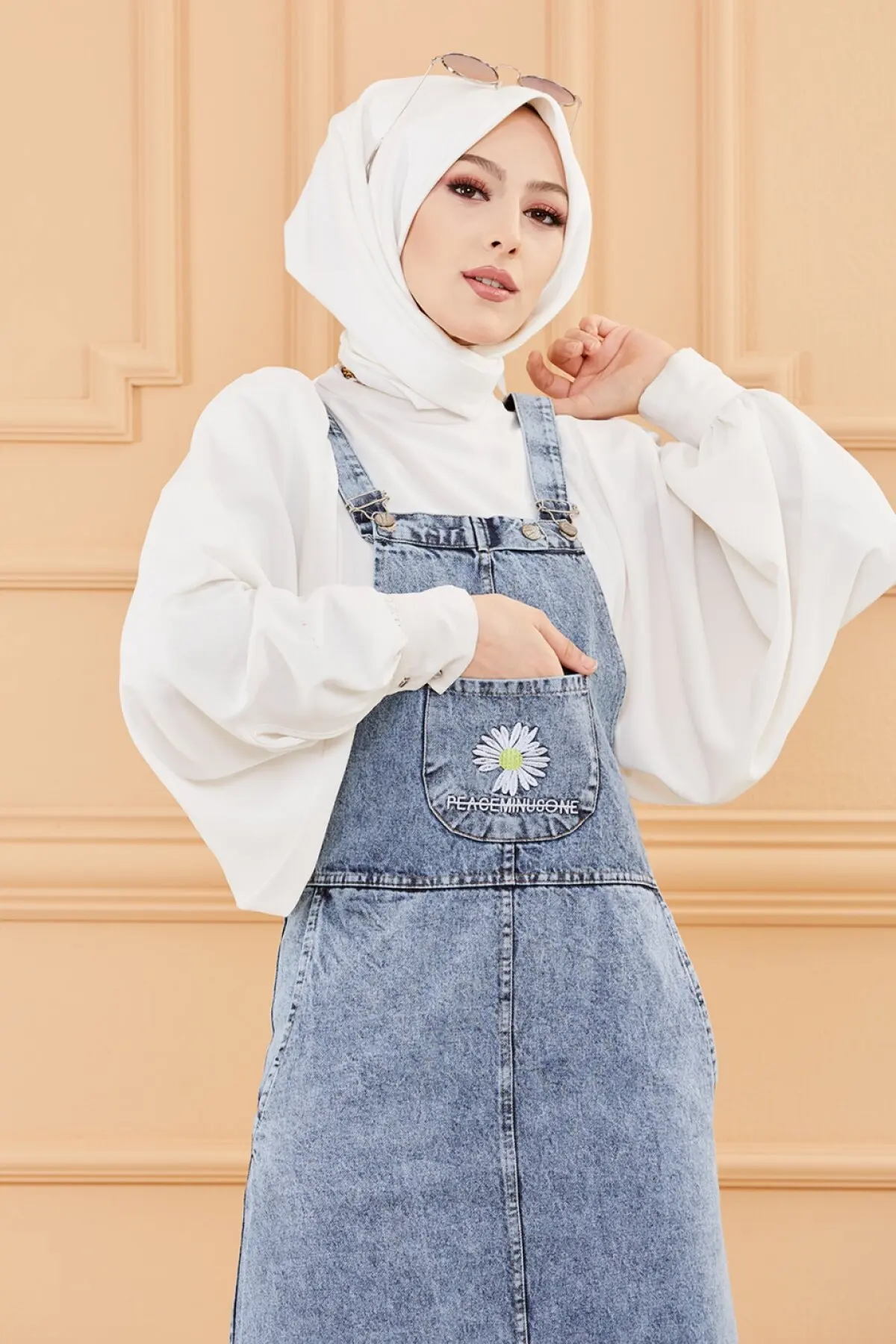 Туба мусульманское платье джинсы Salopet на весну и осень джинсовая код 2021 турецкий