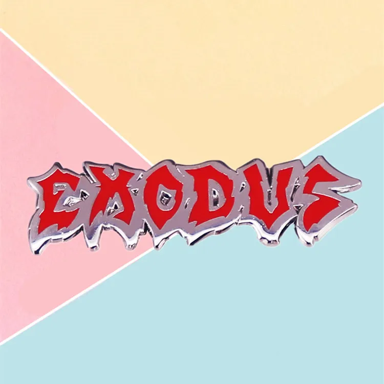 

Exodus Logo Music Rock Band Enamel Brooch Pin Jacket Lapel Metal Pins Brooches Badges Exquisite Jewelry Accessories