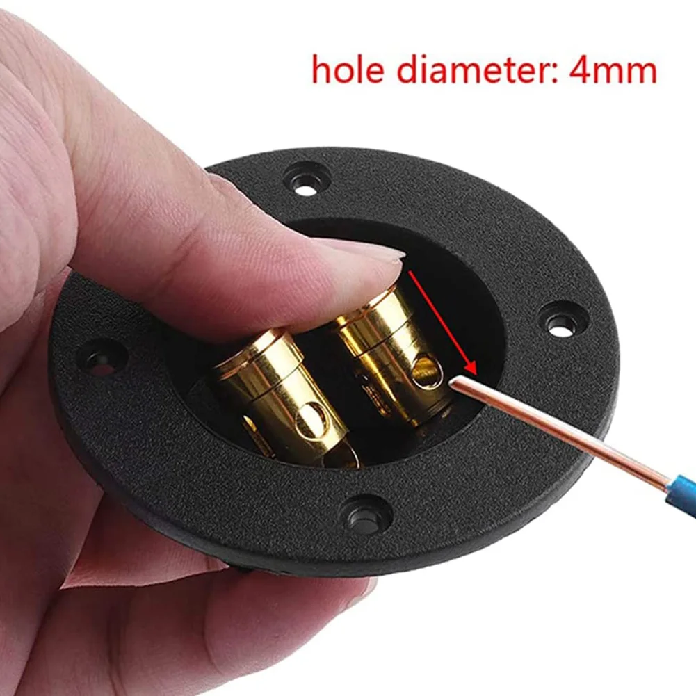 

Car Audio Junction Box Speaker Junction Box Connector ABS Zinc Alloy Gold Plated Modification Parts Accessories