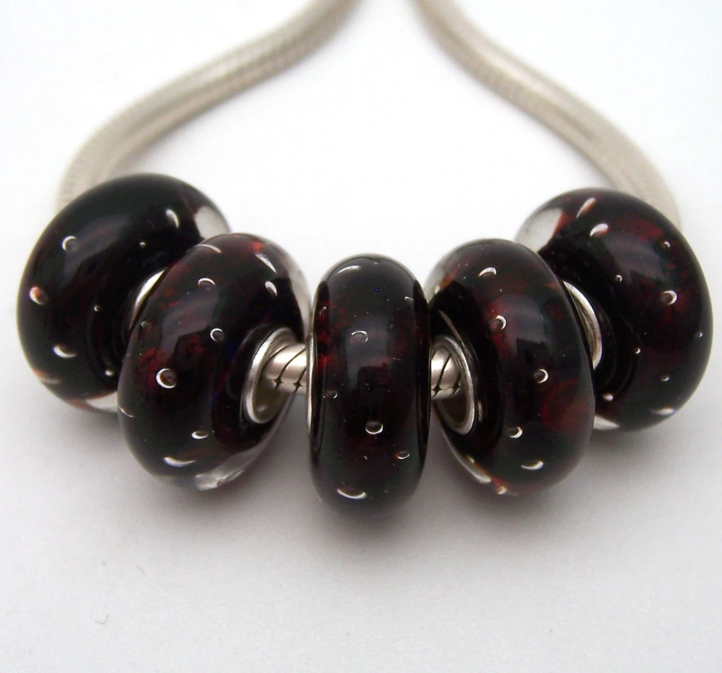 

YG1826 5X 100% Authenticity S925 Sterling Silver Beads Murano Glassbeads beads Fit European Charms Bracelet diy jewelry Lampwork