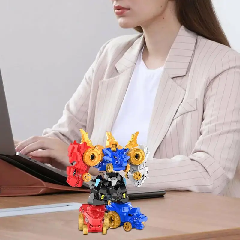 Фигурки робота-динозавра 5-в-1 роботы-трансформеры для детей фигурки