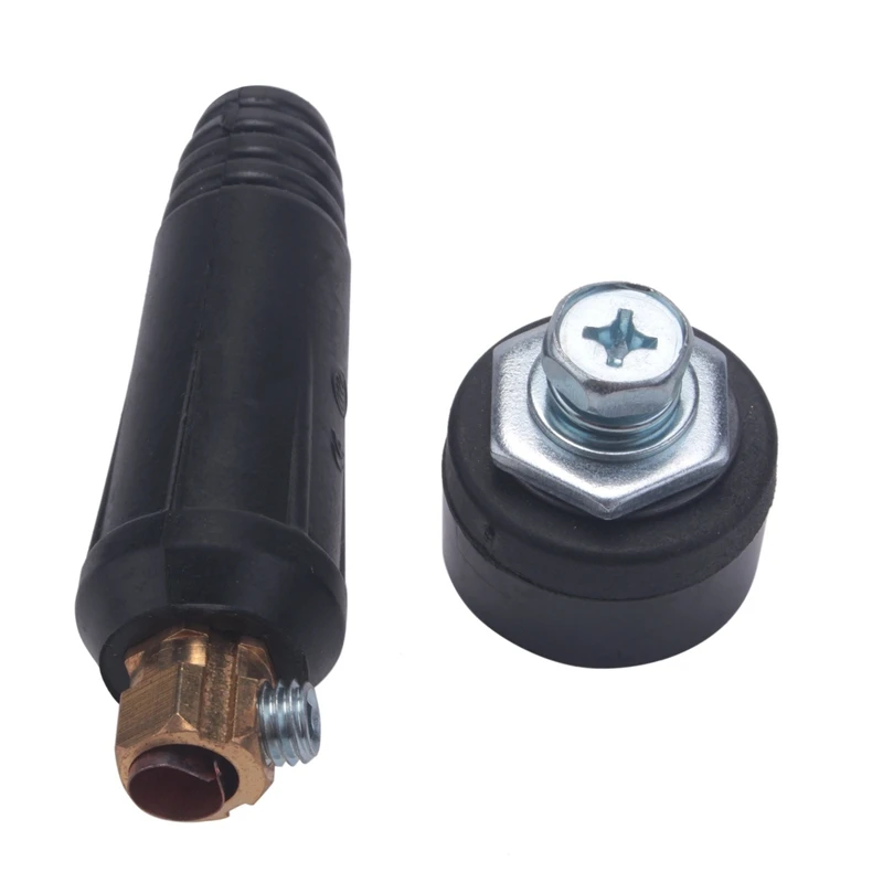 

1 Set Of Black European Style Electric Welding Machine Cable Connector DKJ Quick Connector Plug Socket