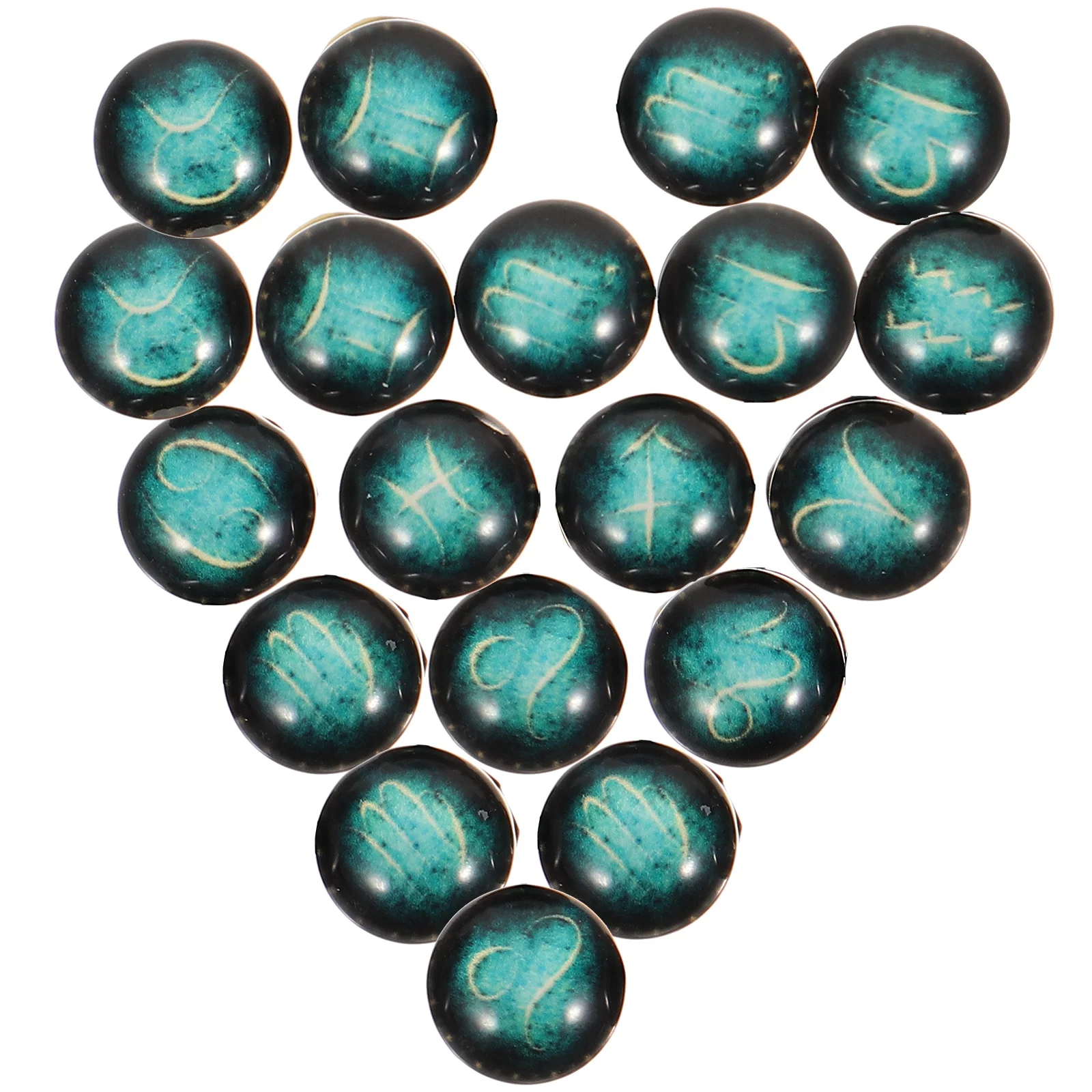 

Accessories Charms Jewelry Making DIY Glass Zodiac 12 Constellation Necklace Gems