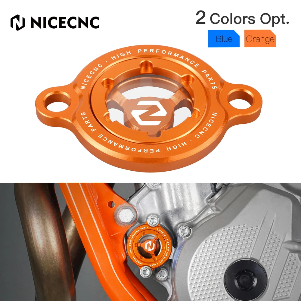 NiceCNC Крышка масляного фильтра двигателя крышка заглушка для KTM SXF XCF XCFW EXCF XCW 250 350 400