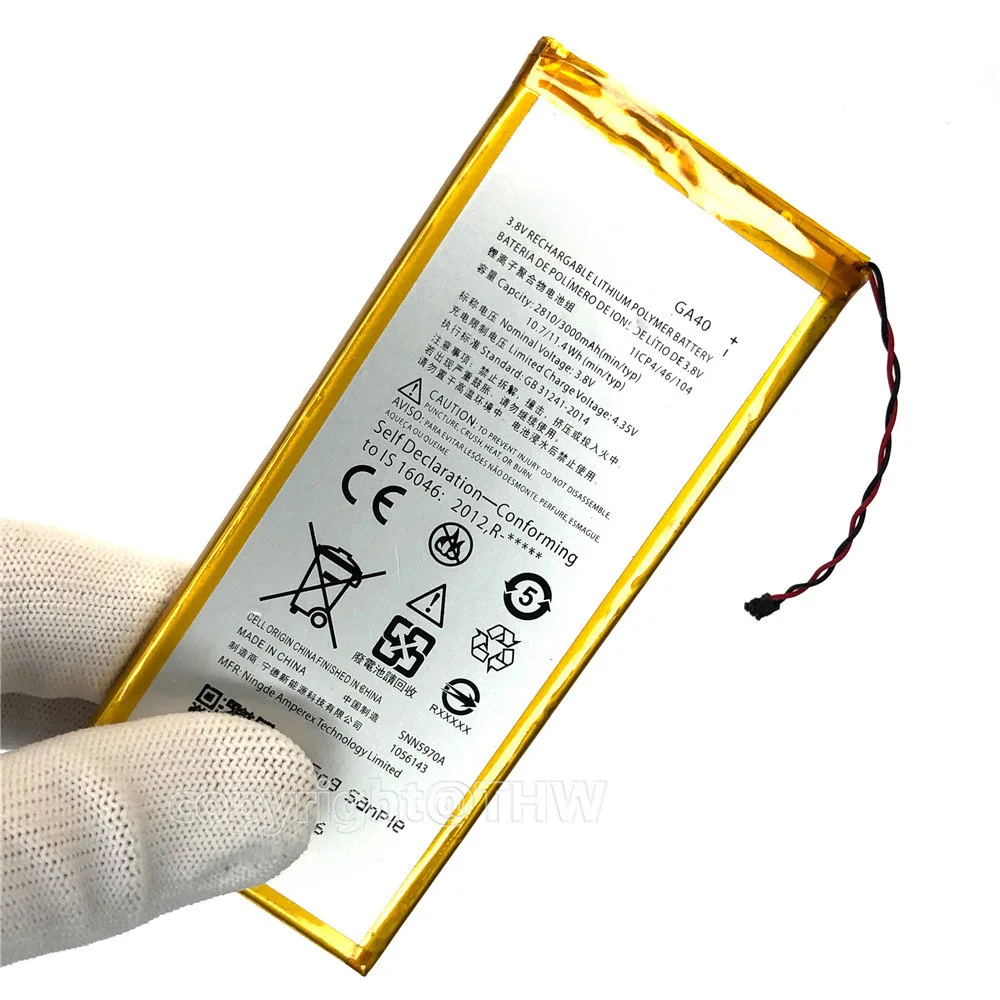 100% подлинный оригинальный GA40 для Motorola Moto G4/G4 Plus XT1625 XT1622 XT1644 XT1643 SNN5970A новый