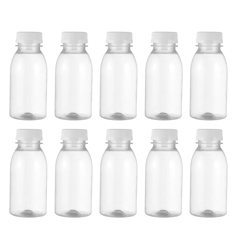 

Bottlesbottle Containers Beverageclearreusableempty Lids Drink Water Transparent Capscontainer Storage Juicingcoffee Bulk