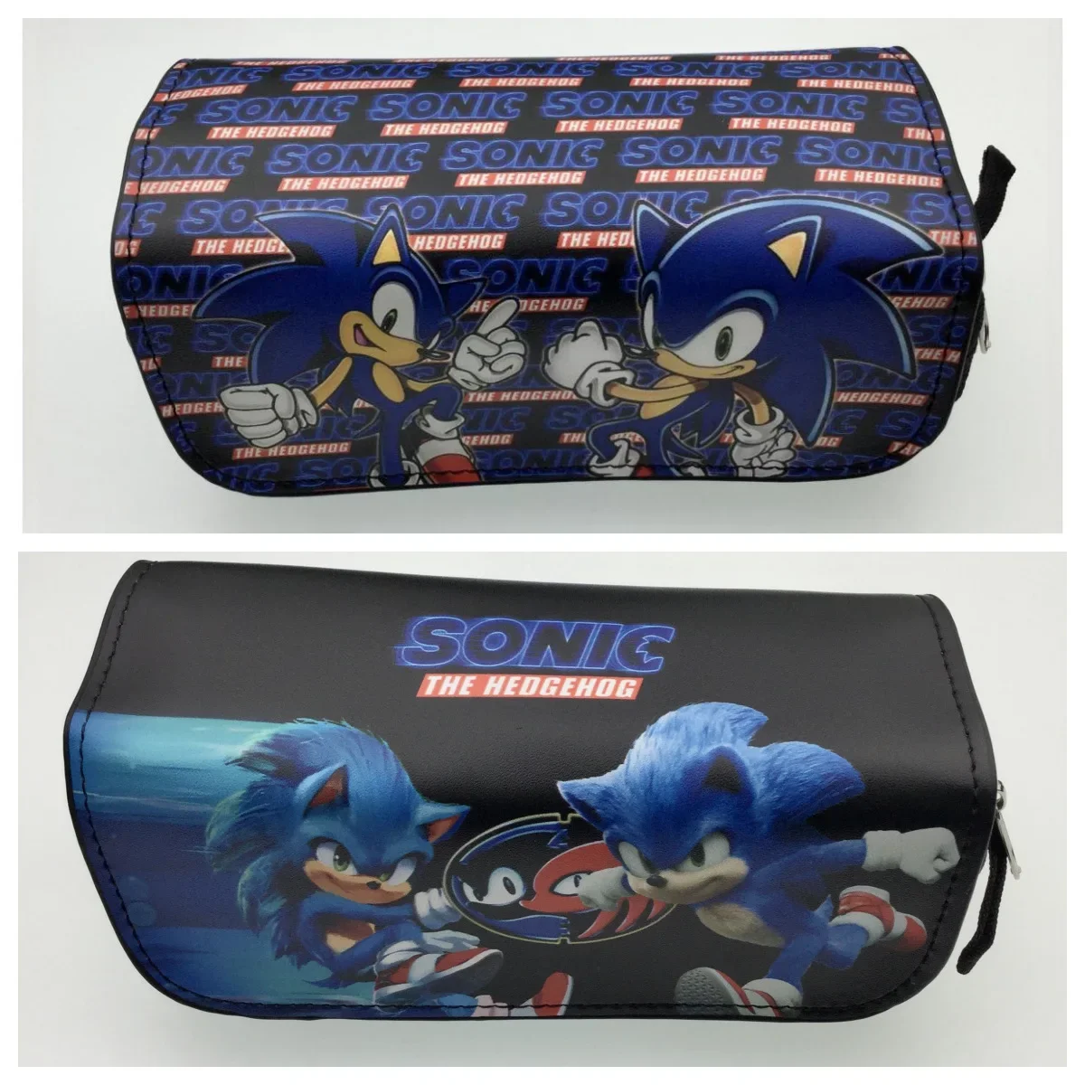 Фото Пенал Sonic с персонажами аниме, на молнии, для школьников, подарок для мальчиков №1