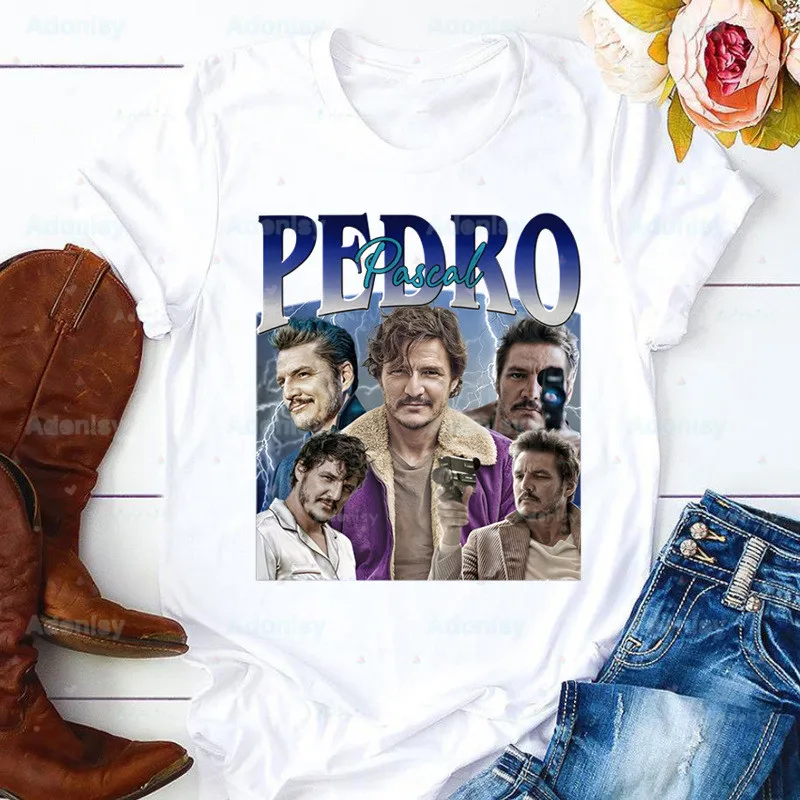 

Pedro Pascal My Boy Friend T-shirts Women Summer Graphic Tees Funny Shirts For woman tshirts Crew Neck Harajuku Tops