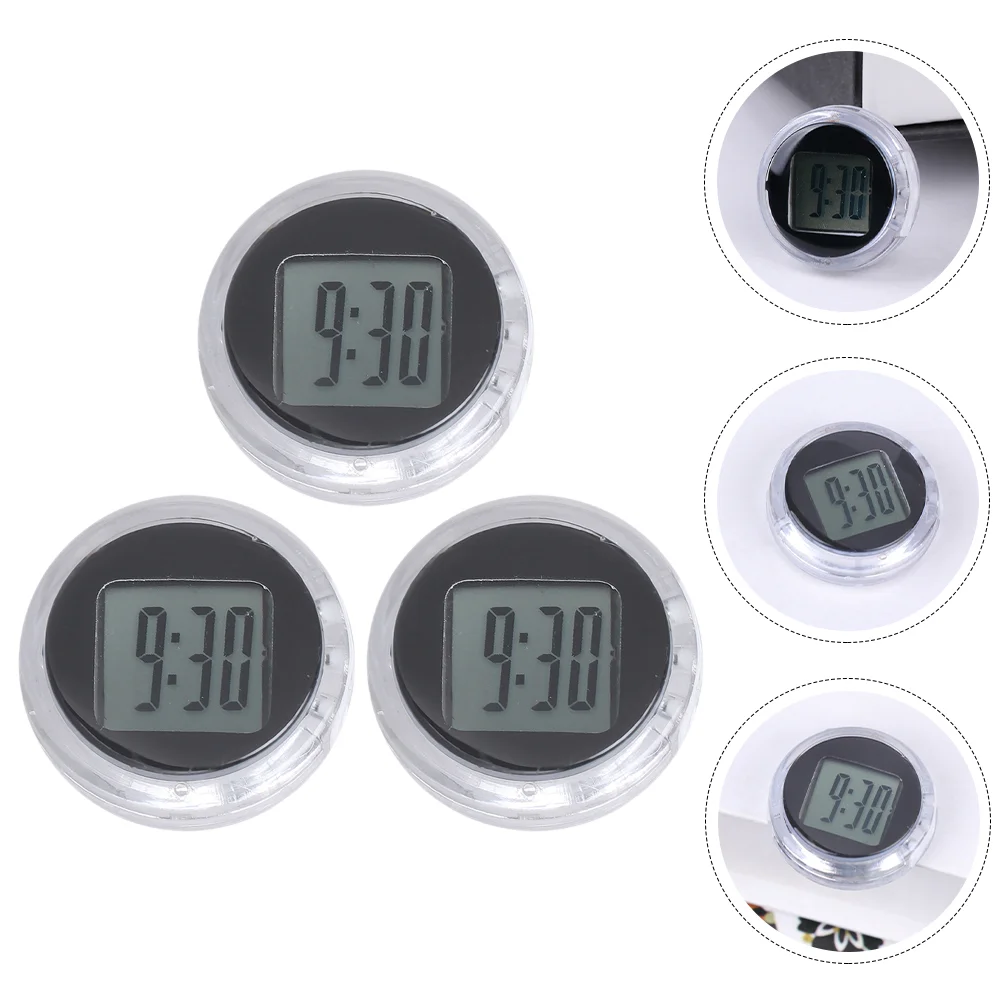 

Clock Mini Motorcycle Car Digital Motorbike Waterproof Clocks Dashboardstick Watch Handlebar Autovehicle Shockproof Motor Bike