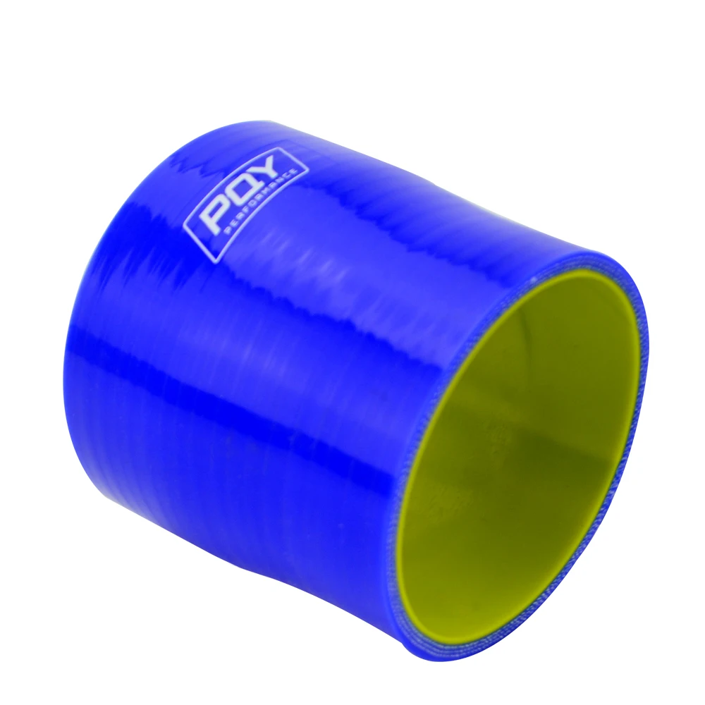 WLR RACING - СИНИЙ и желтый 2 75-3 дюйма 70 мм-76 мм СИЛИКОНОВЫЙ ШЛАНГ ПРЯМЫЙ КЕРДУКТОР ДЛЯ