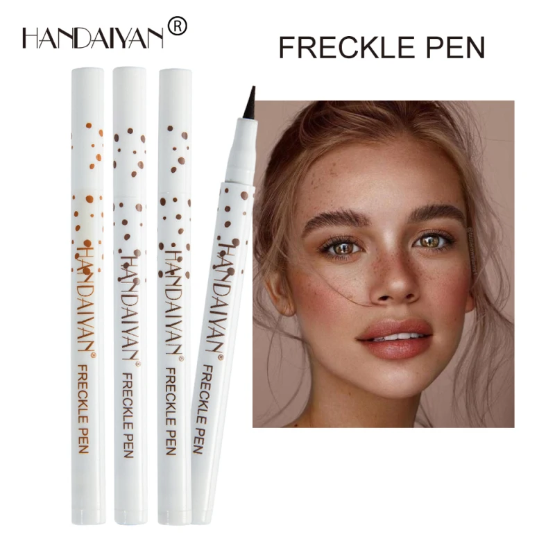 

1pcs Waterproof Brown Natural Freckles Pencil Soft Smooth Eye Liner Lifelike Freckle Pen Dot Spot Pen Makeup Liquid Eyeliner