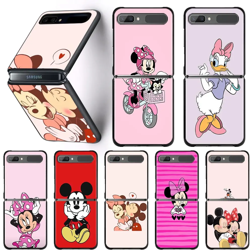 

Чехол для Samsung Z Flip3, флип-чехол для Samsung Z, жесткий чехол с рисунком Дисней, Микки, Минни Маус и маргаритки