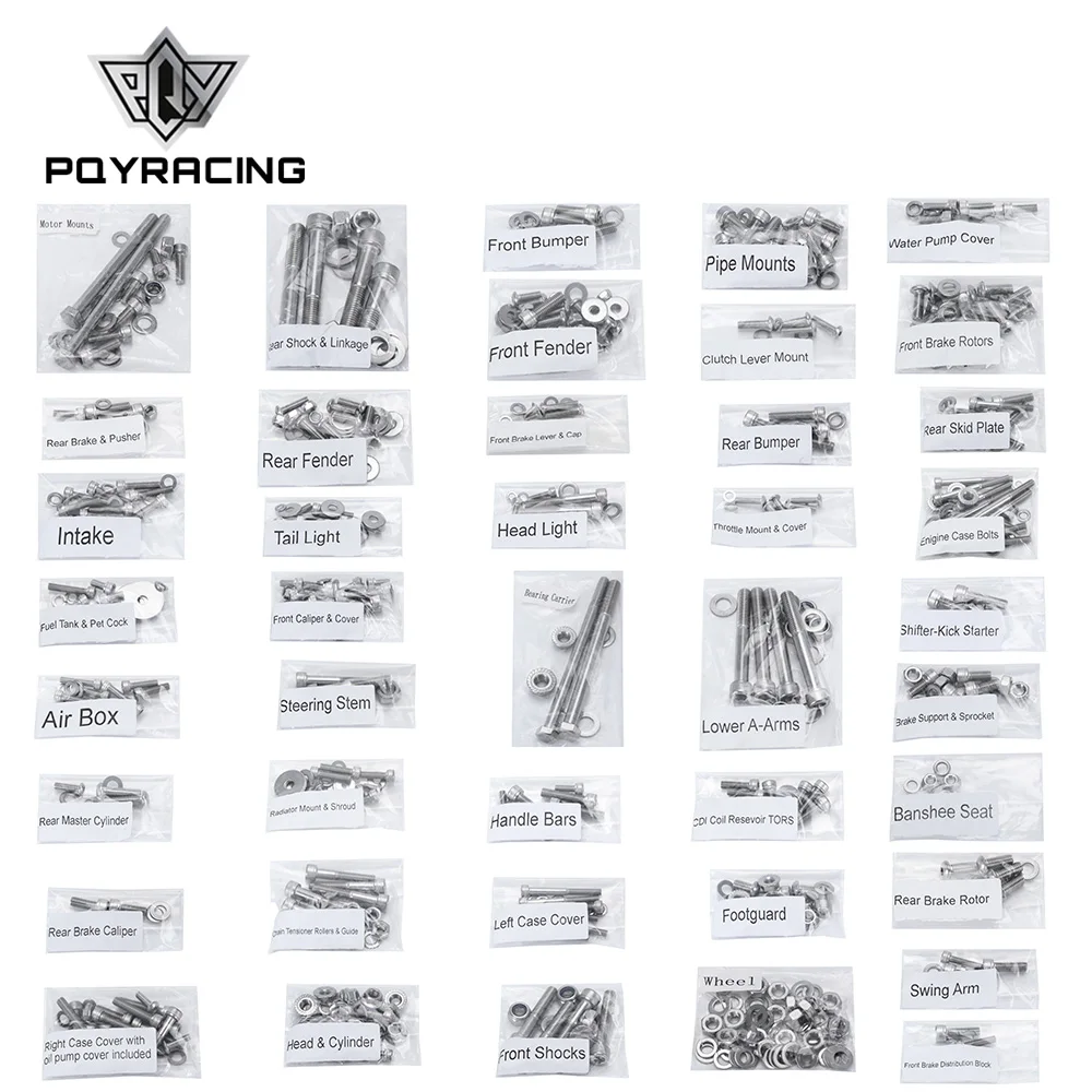 

662 шт. болты из нержавеющей стали 304 для квадроциклов Yamaha YFZ 350 Banshee, болты для заднего тормоза и толкателя, крепление дроссельной заслонки и за...