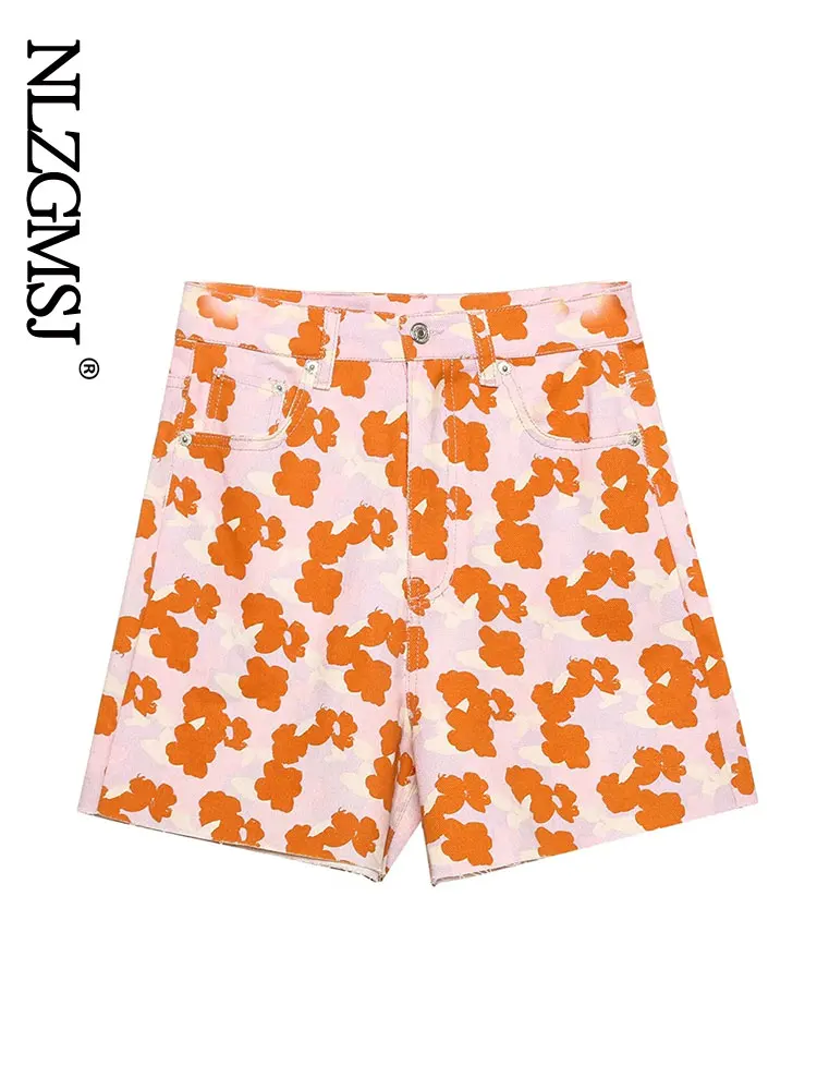 

Nlzgmsj 2022 Women Fashion Casual Summer Women Shorts High Waist Legs Print Decorative Pattern Sexy Shorts For Women 202204
