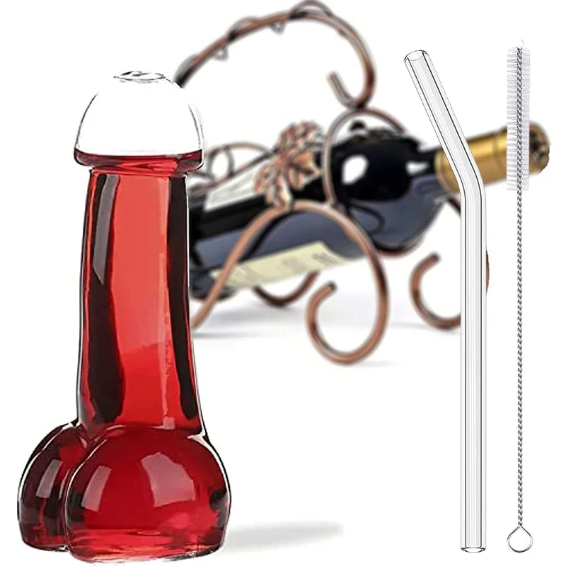 

Wine Glasses Mug Shot Cups Drinking Beer Unique Fashion Party Funny Night Glassware Tequila Cocktail Water Bottle with Straw
