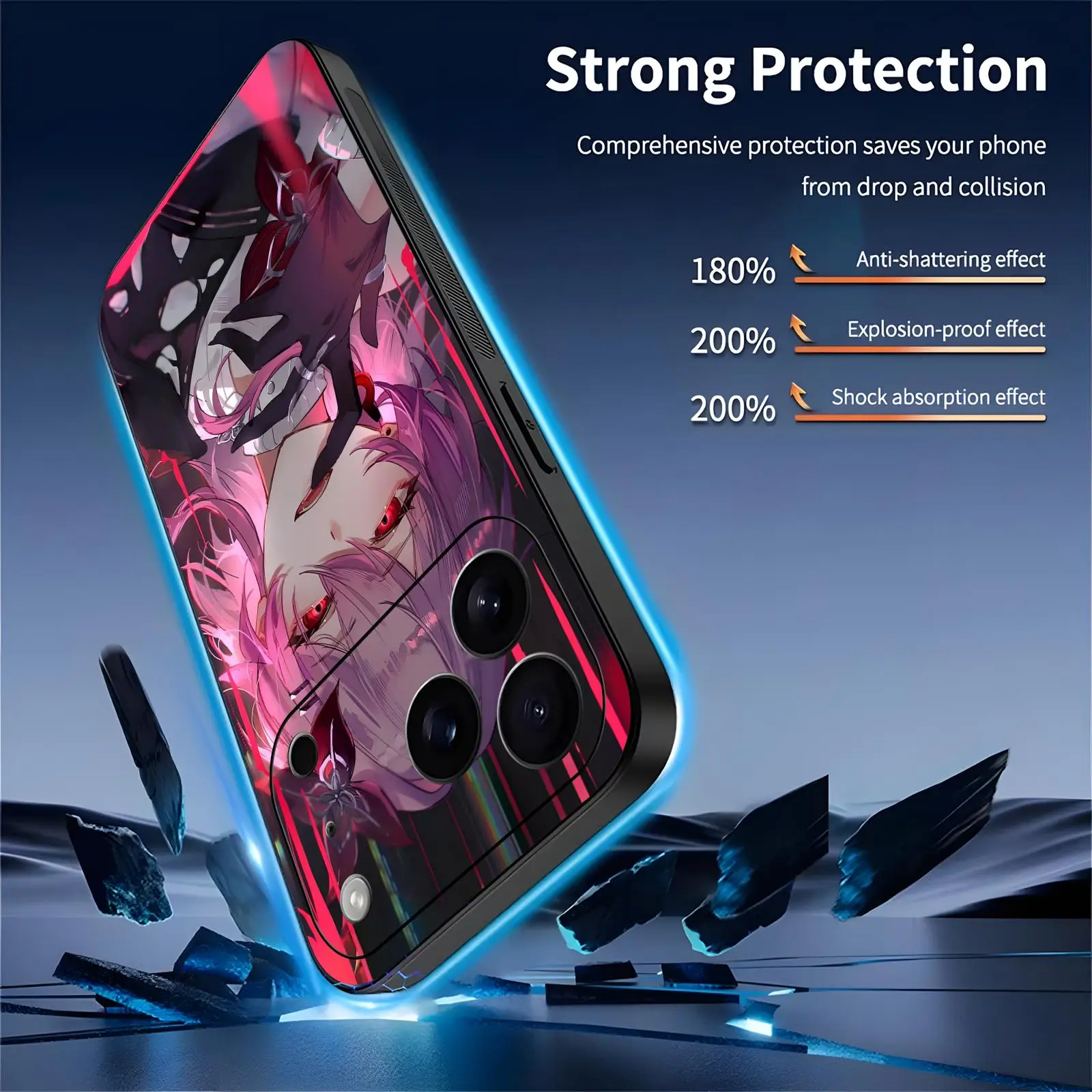 Фото Чехол для телефона Honkai Star Rail Evernight для iPhone 17, 16, 16e, 15, 14, 13, 12 Plus, Mini, Pro, Max, мягкий, черный, противоударный №4