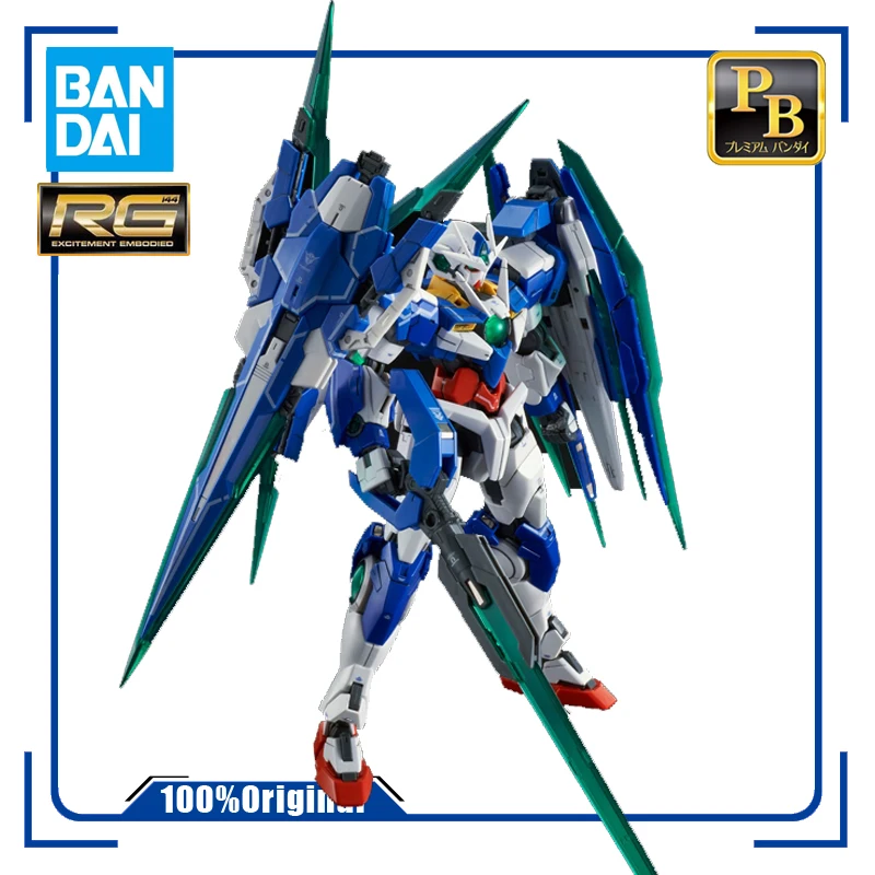 Фигурки героев аниме BANDAI PB RG 1/144 OO QAN[T], фигурка саблей-Gundam в сборе, периферийные игрушки, праздничные подарки