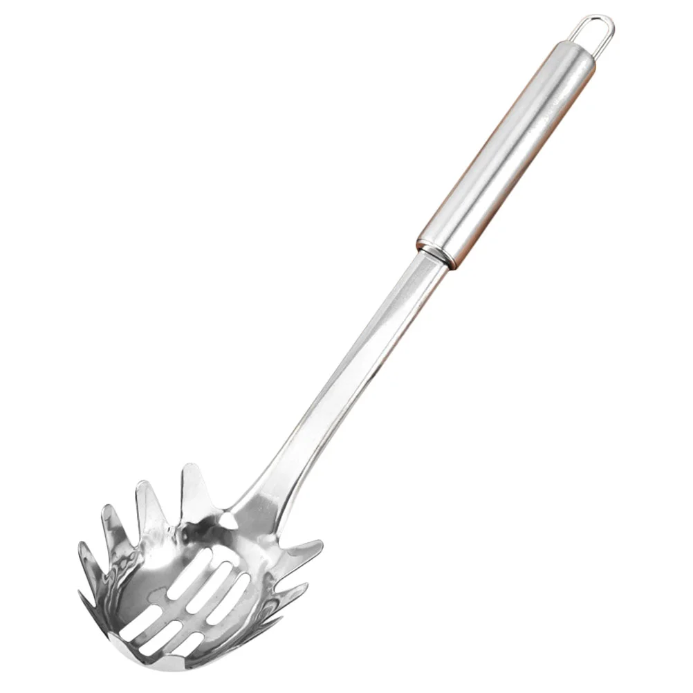 

Stainless Steel Ergonomic Pasta Spoon Spaghetti Spoon for Home Kitchen Pasta Cooking