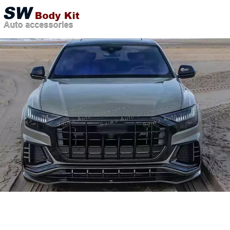 SW Комплект кузова из углеродного волокна AT Style для Audi Q8 обновленная передняя губа