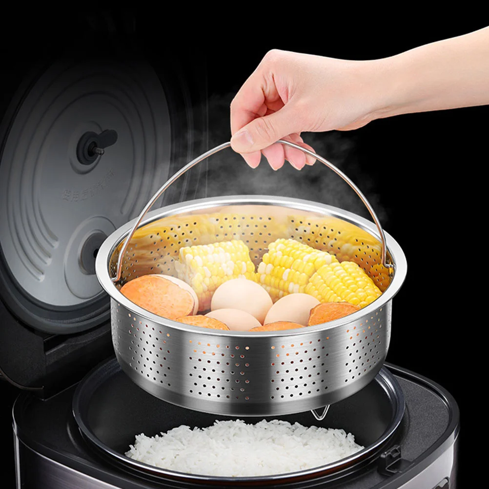 

Steamer Basket Pot Insert Steaming Steel Stainless Rice Metal Vegetable Rack Dumpling Cooker Steam Sum Dim Cookware Veggie