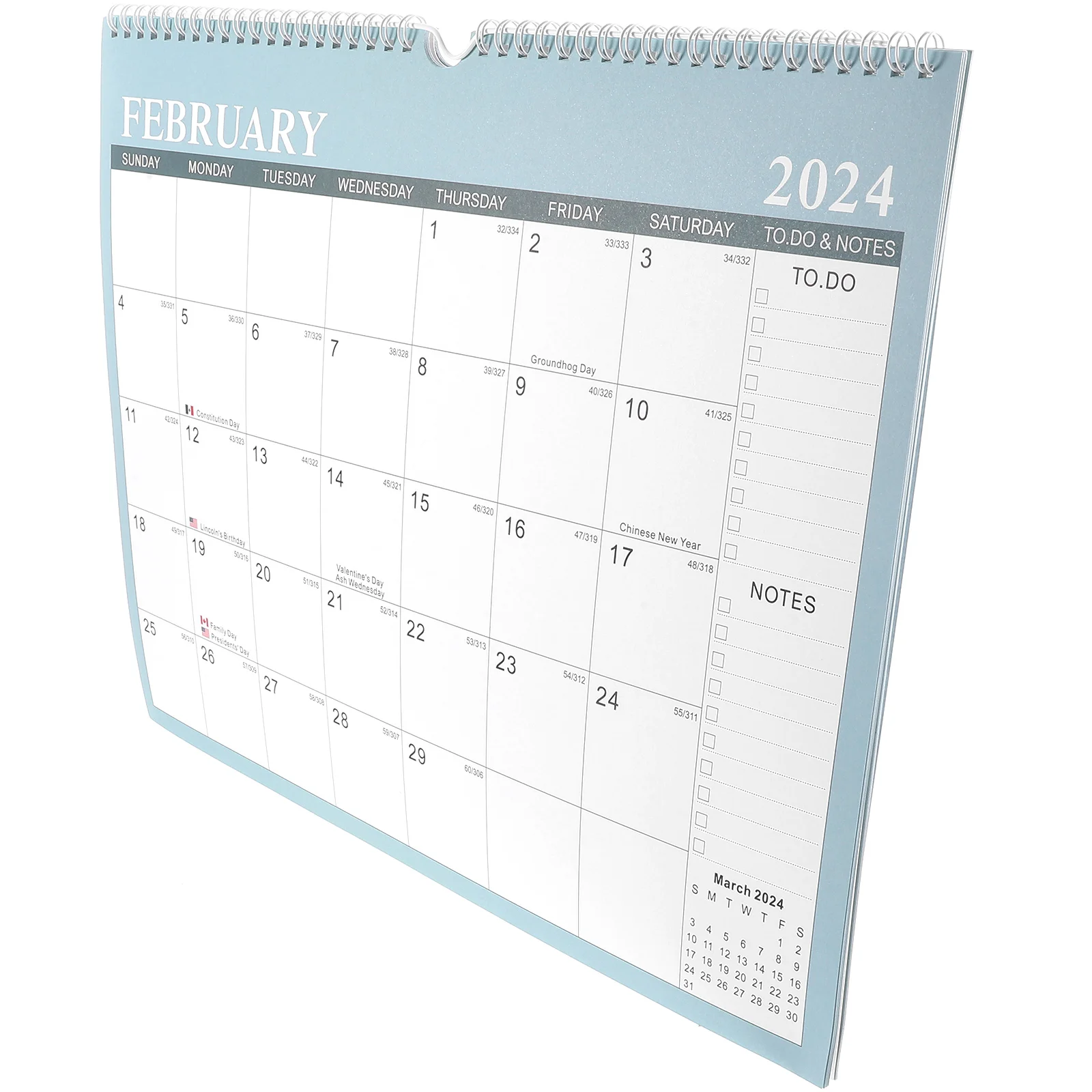 

Small Wall Calendar Room Daily Use Household English 2023-2024 Appointment Hanging Home Sturdy Monthly Office