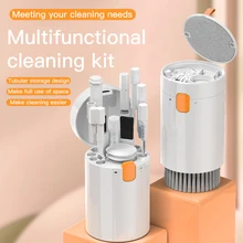 컴퓨터 키보드 클리너 키트, 태블릿 카메라, 휴대폰 화면 청소 도구, 키캡 풀러, 이어폰 청소 브러시, 보관함 포함, 20 in 1
