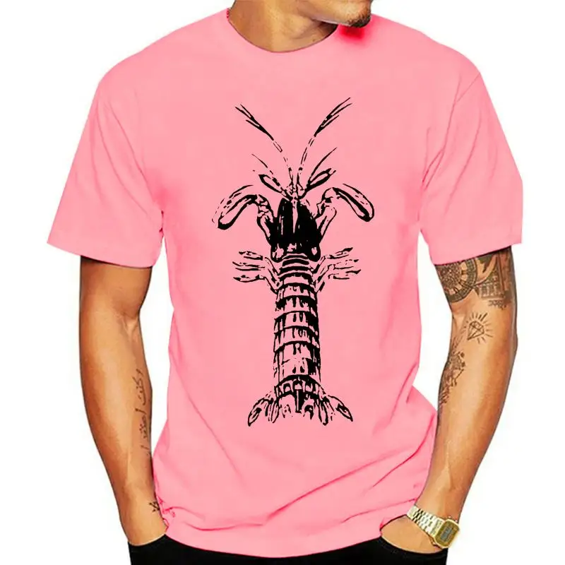 

Mens Mantis Shrimp Vintage Print T-Shirt Large Olive