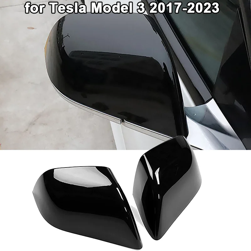 

Car Side Mirrors Cover Shell Rearview Mirror Cover Cap Protective Trim Fit for Tesla Model 3 2017-2023