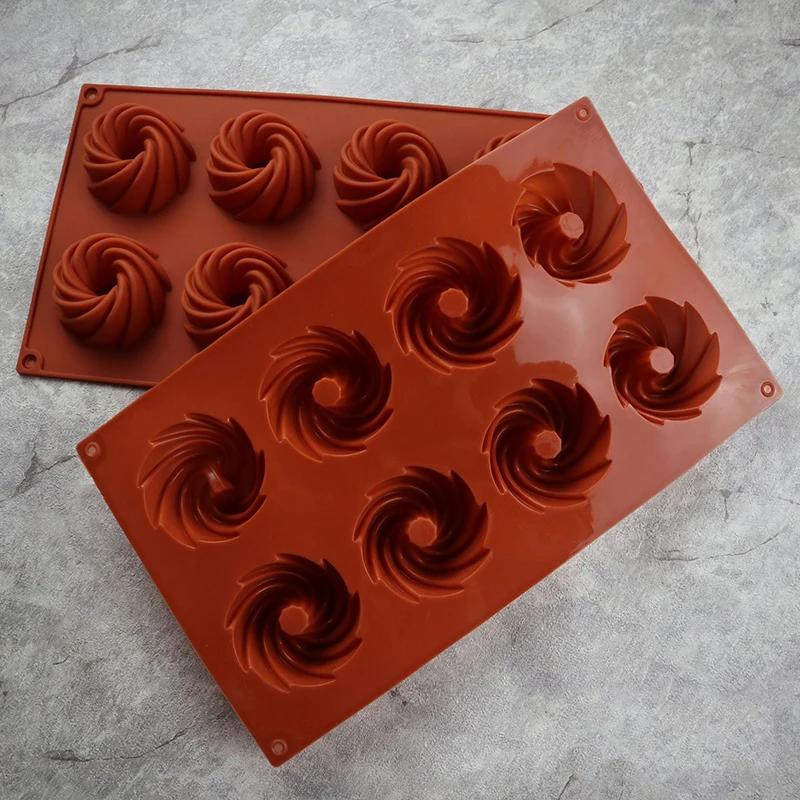 

1PCS 8 Cavity Mini Shape Food Grade Silicone Cake Mold Cake Bread Bakery Baking Tools