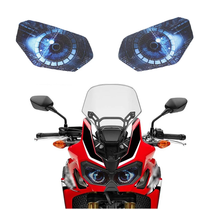Для Honda Crf1000L Africa Twin 2015-2018 Carénage Avant Phare Autocollants Garde на каждый день Lumière Protection Autocollant B