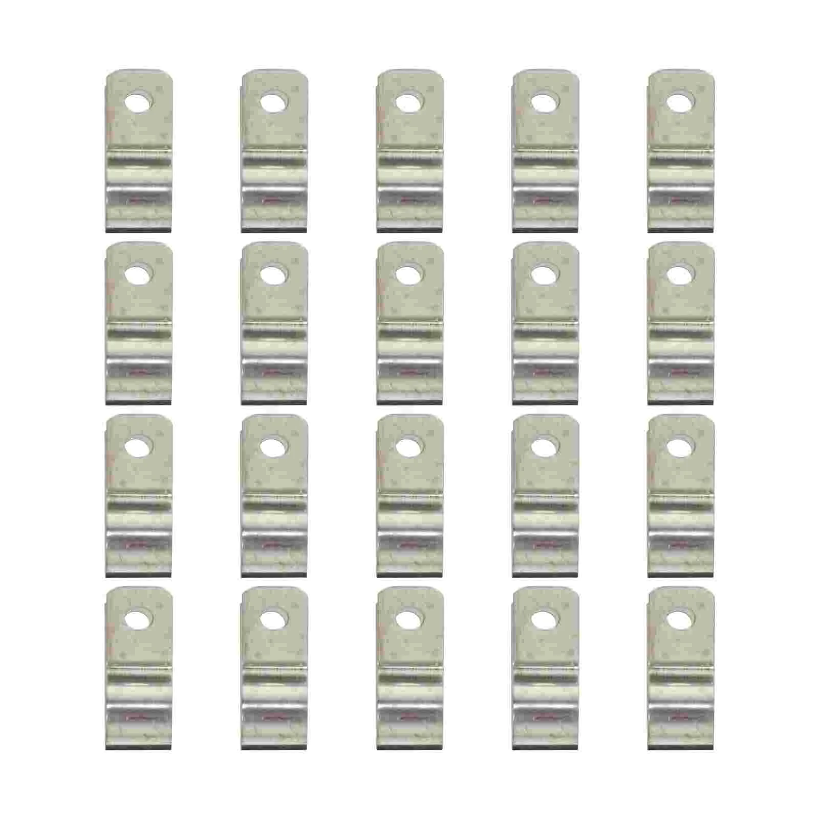 

20 Pcs Metal Brackets Cable Clamps Cord Holders Cord Clips Wire Holders Cords Metal Cable Holder Harness R Type Clamp