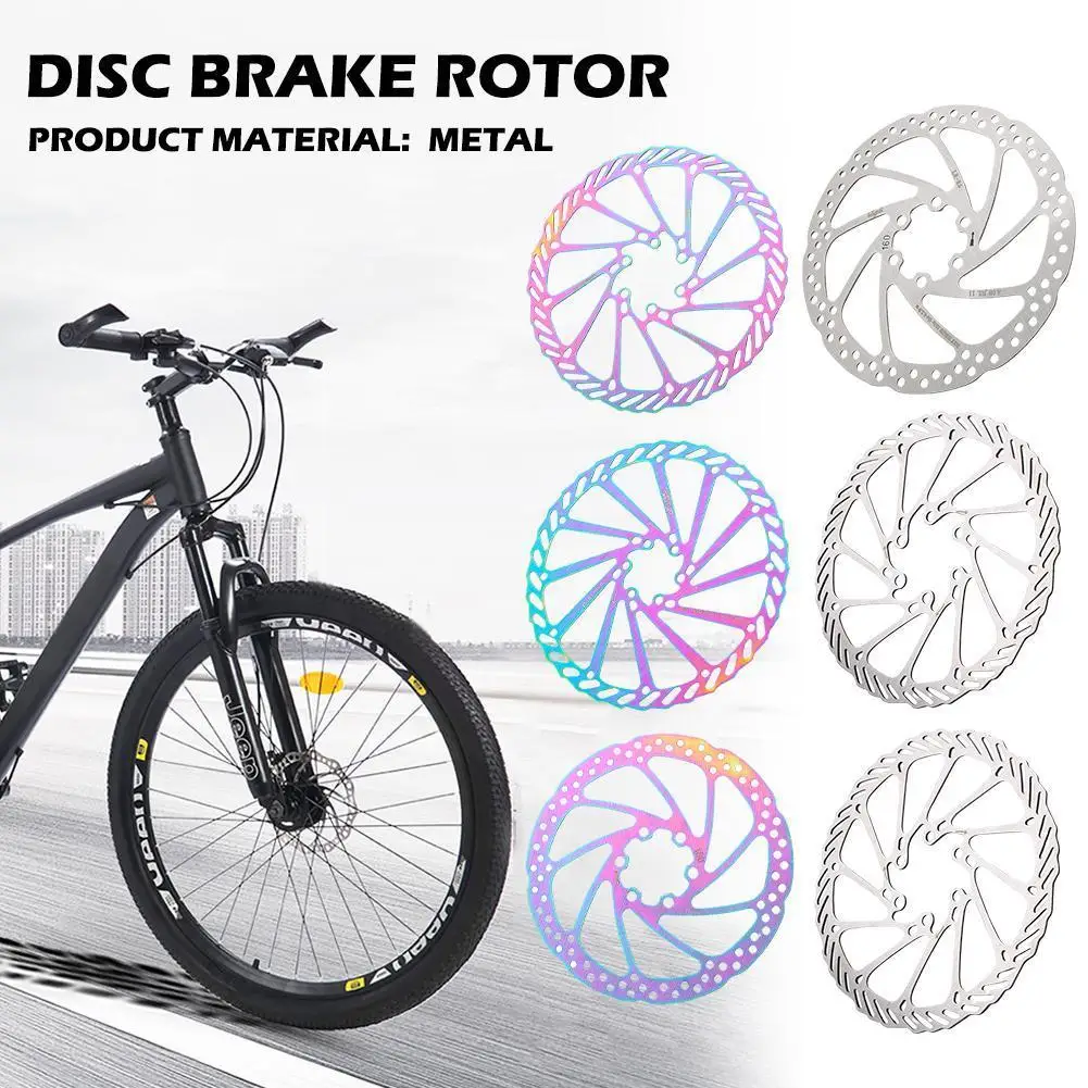 

Велосипедные тормозные диски 1 шт., металлические цветные дисковые тормоза для горных велосипедов, ротор для дорожного ротора, плавающий то...