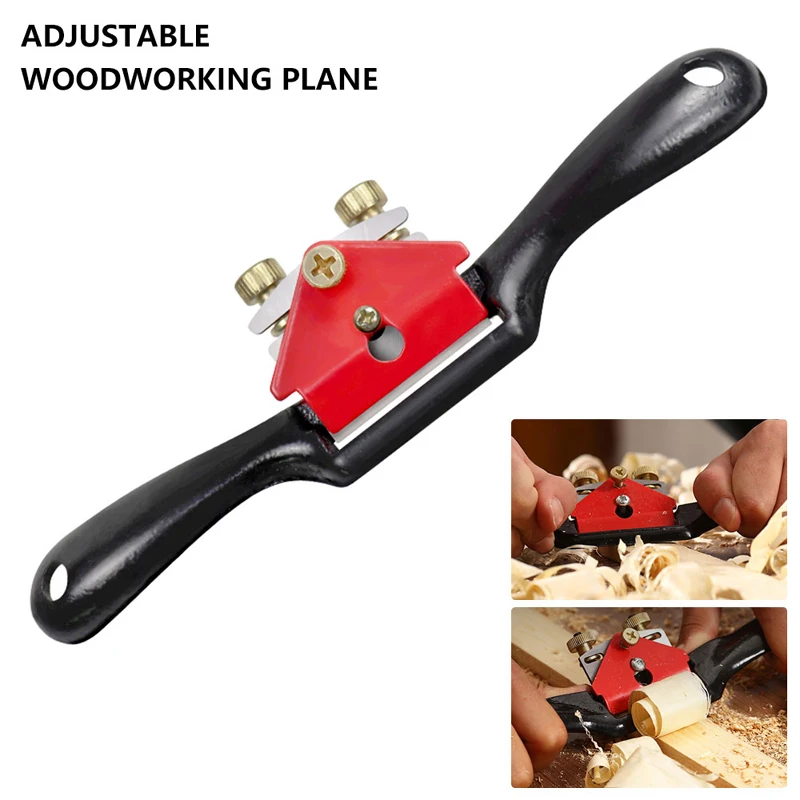 

Metal Blade Spoke Shave Plane Adjustable Wood Craft Spoke For Woodworking Hand Tools
