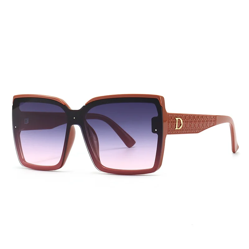 

2022 Brand Oversized Sunglasses Women's Fashion Vintage Decorative Sun glasses Ladies Outdoor Goggles UV400 Sunglass