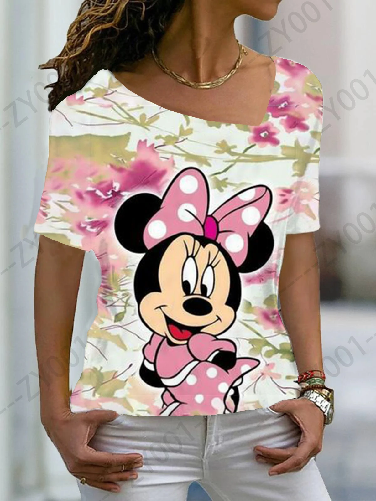 

Disney Women's Blouse Top Summer Clothes for Women Clothing Oversized T Shirt Fashion Woman Blouses 2022 Spring Manga HARAJUKU