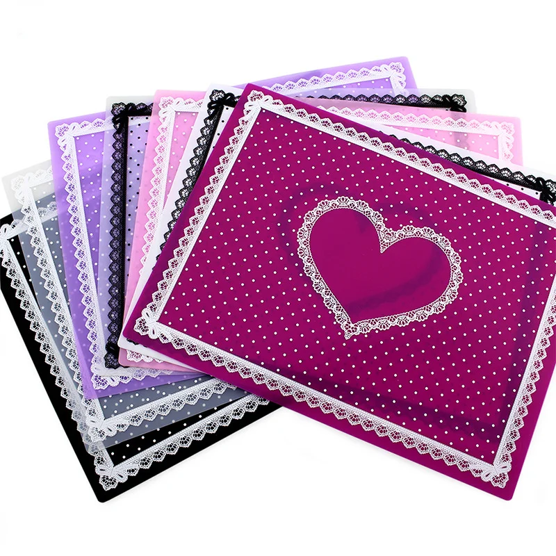 

28*21cm New Fashion Silicone Pillow Hand Holder Cushion Lace Table Washable Foldable Mat Pad Nail Art Salon Manicure Practice