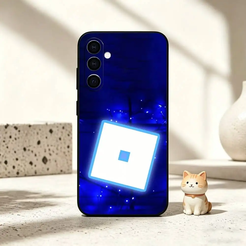 Фото Чехол для телефона Roblox B-Bloxgram для Samsung Galaxy A73, A72, A71, A70, A53, A52, A51, другие модели, мягкий черный чехол №4
