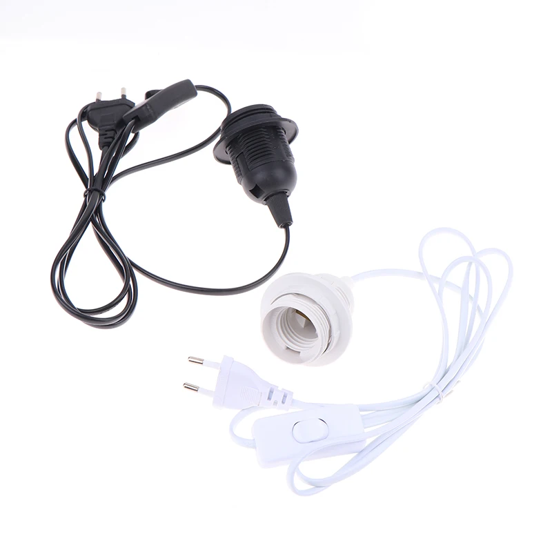 Подвесной светильник E27 стандарта ЕС 1 8 м осветительные приборы лампочки адаптер