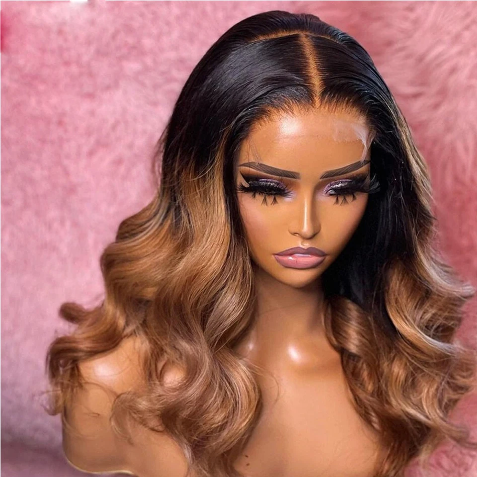 

PrePlucked 21A Grade Ombre Blonde Straight European Human Hair Jewish 5x5 Silk Top Lace Front Wig For Black Women Soft Baby Hair