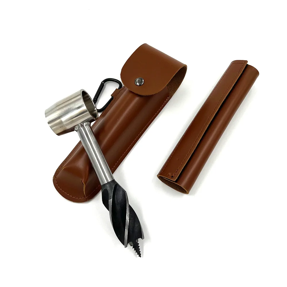 

Manual Auger Drill Outdoor Survival Multi Tools Camping Jungle Settlers Hand Crafts Wrench Wood Drill Core Make Wooden Tools