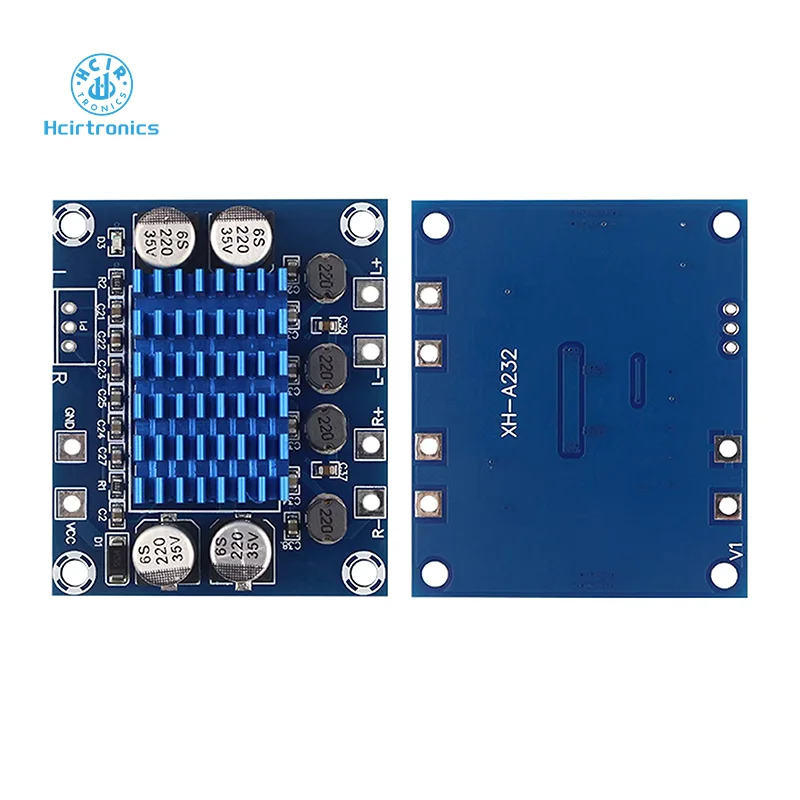 XH-A232 HD Плата цифрового аудиоусилителя, модуль усилителя mp3 12 В 24 В, Плата усилителя двухканального 30 Вт