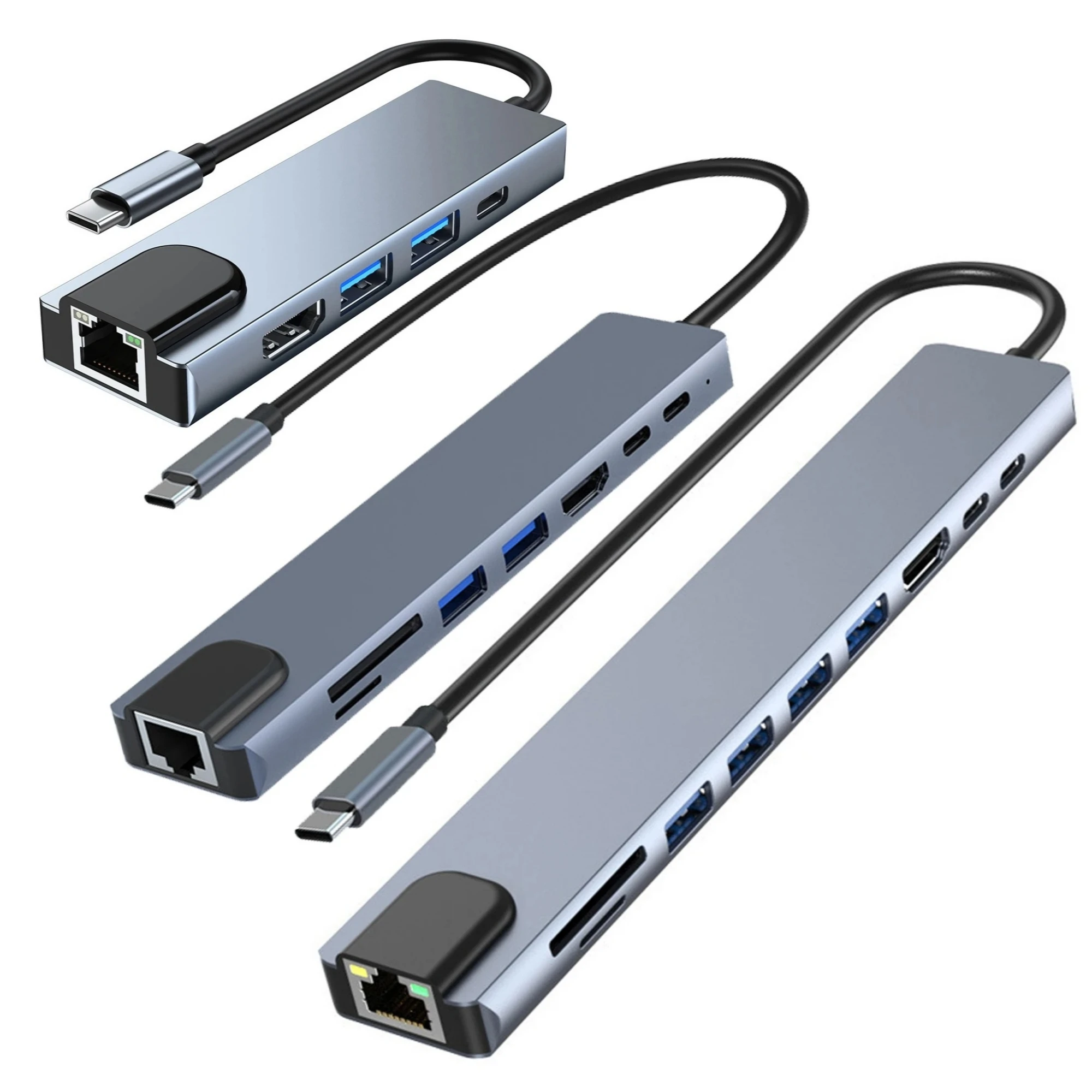 Док-станция для ноутбука Thunderbolt3/4 USB C до 4K @ 30 Гц HD-дисплей RJ45 100 Мбит/с Ethernet